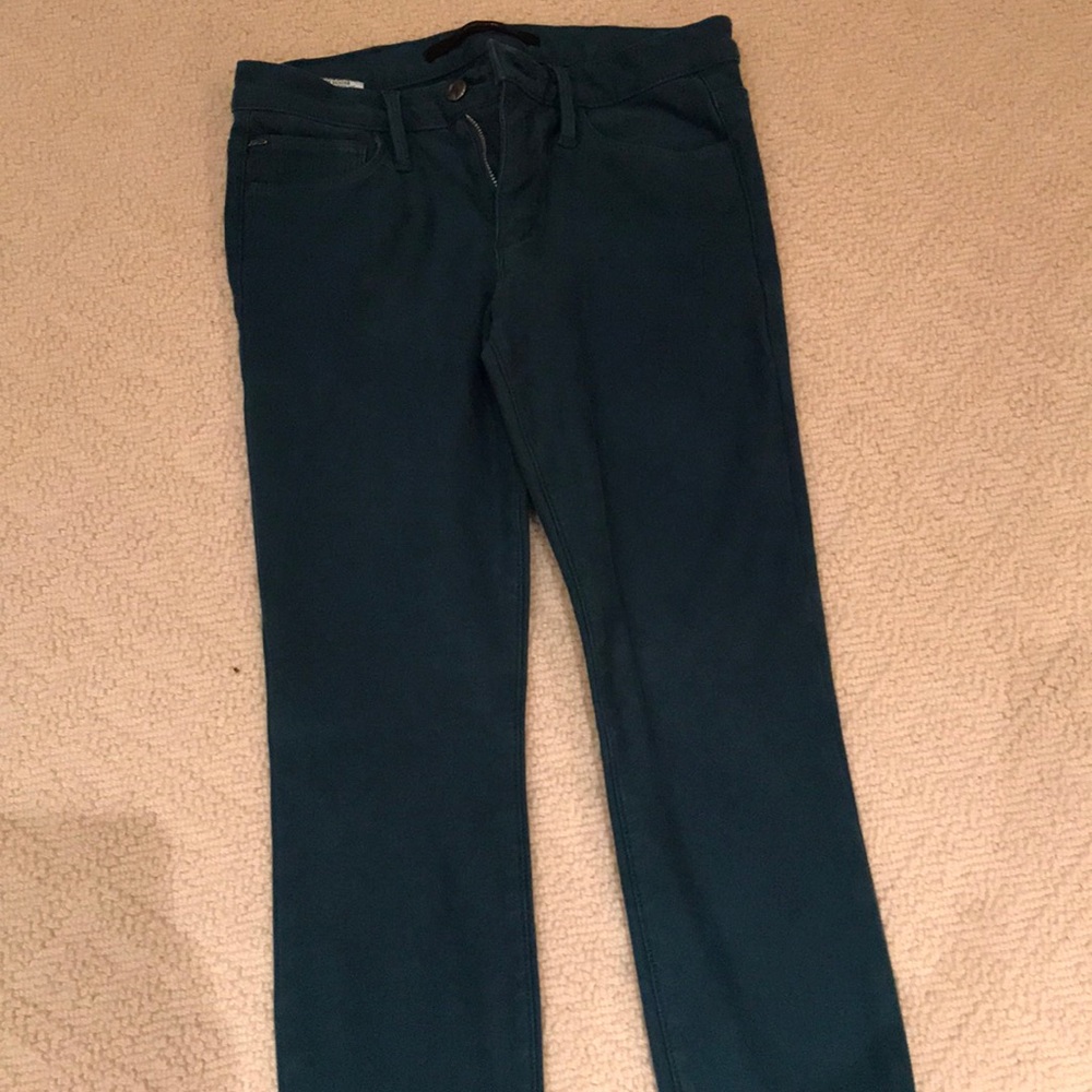 Joe’s hunter green skinny jeans